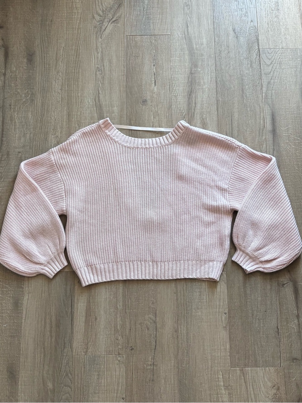 Forever 21 Open Back Knit Sweater in Light Pink